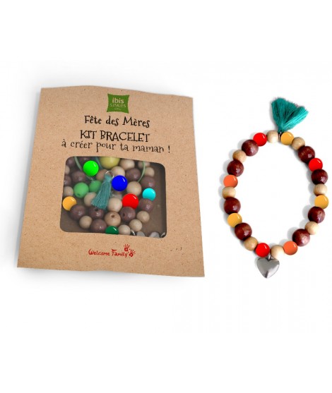 bracelet perles personnalisé pour IBIS - Goodies enfant manuel - kit de création publicitaire pour créer des bracelets