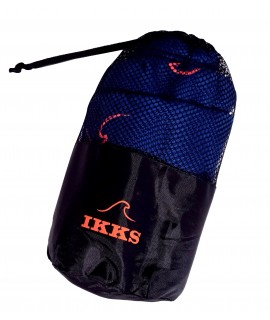 Serviette de plage personnalisée IKKS en micro fibre épaisse avec sac filet  de rangement et protection