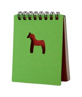 Carnet pour enfant avec cheval sur couverture, objet pub enfant de loisir créatif ou d'écriture