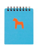 Bloc note cheval orange avec couverture bleue, goodies pour les enfants