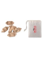 casse tête en bois à personnaliser - objet promotionnel adulte et enfant - Logo sur sac en coton