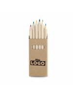 Boîte de crayons en bois naturel personnalisée - cadeau promotionnel enfants