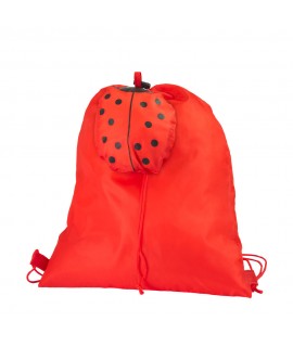 Sac à dos rouge avec coccinelle - sac personnalisable enfant - Cadeau publicitaire enfant