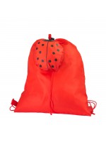 Sac à dos rouge avec coccinelle - sac personnalisable enfant - Cadeau publicitaire enfant