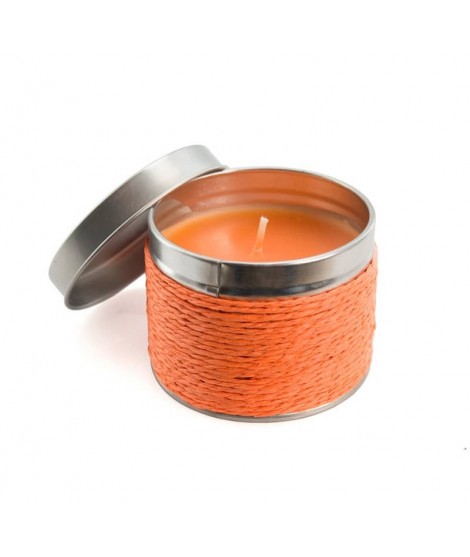 Orange perfume advertising candle to customize and offer as an advertising gift - Advertising object atmosphere