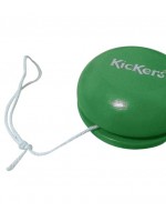 yoyo en bois personnalisé pour la marque Kickers - Goodies enfant - Yoyo vert personnalisé