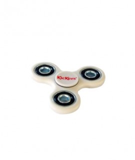 hand spinner personnalisé blanc logo kickers rouge