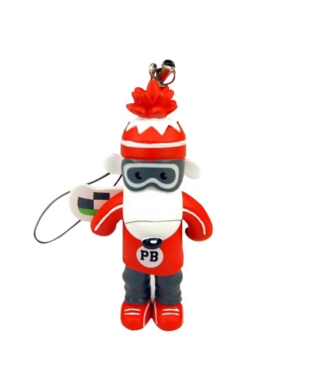 figurine poivre blanc rouge logotée - Goodies figurine publicitaire