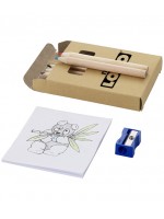 kit de coloriage personnalisé - coloriage + 6 crayons de couleur + taille crayon - Goodies coloriage enfant