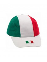 casquette supporter personnalisée aux couleurs drapeau Italie - casquette supporter foot Italie