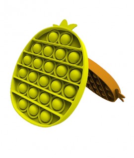 fidget toy personnalisé ananas - fidget toy publicitaire pas cher - pop it personnalisé ananas vert