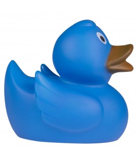 Canard bleu publicitaire - Goodies enfant de bain - Objet pub enfant de bain