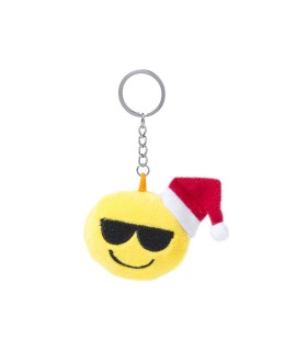 Porte-clés Smiley Noël à personnaliser, goodies pour noël
