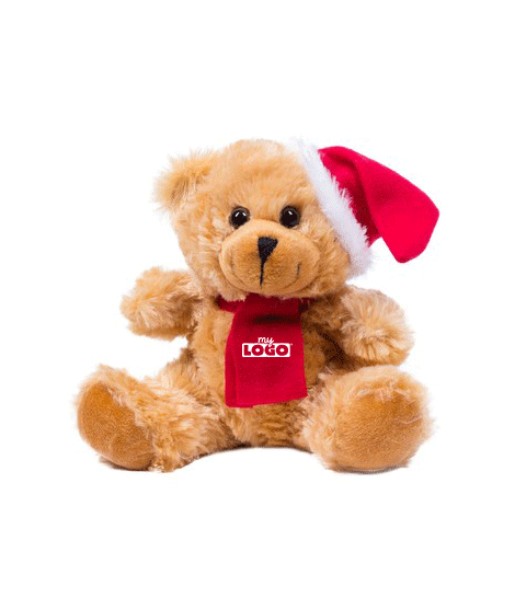 Ours de Noël à personnaliser, objet publicitaire enfant pour Noël