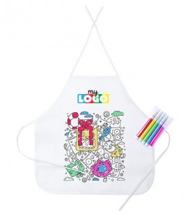 Advertising coloring apron