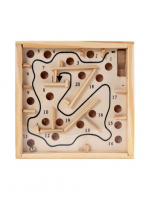 Customizable wooden maze game