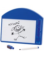 ardoise promotionnelle bleue avec feutre et effaceur - Goodies enfant - instrument  d'écriture et de dessin publicitaire