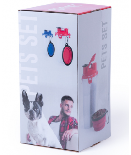 travel kit to hydrate dog and cat to be customized, promotional water bottle