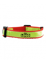 reflective dog collar, adjustable dog collar, safety dog collar, red collar