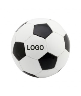 Ballon de football promotionnel noir - Objet publicitaire enfants - Objet pub de sport