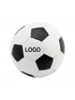 Ballon de football promotionnel noir - Objet publicitaire enfants - Objet pub de sport