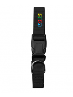 black dog collar, adjustable and customizable cat collar with logo, business gift collar