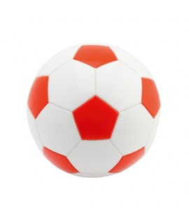 Ballon de football personnalisé rouge,  objet publicitaire de sport pour enfants