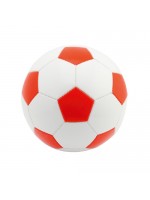 Ballon de football personnalisé rouge,  objet publicitaire de sport pour enfants