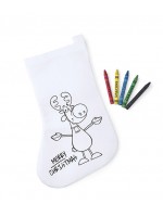 Sock to color, advertising object for children for Christmas