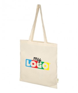 Customizable organic cotton tote bag