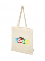 Customizable organic cotton tote bag