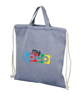 Personalization of recycled cotton tote bag