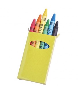 Boîte de crayons en cire personnalisée - objet publicitaire loisir créatif