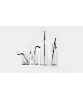 different sizes of stainless steel straws