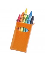 Boîte de crayons orange à personnaliser - goodies loisir créatif enfant et coloriage