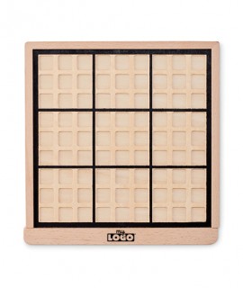 wooden game for laser logo personalization