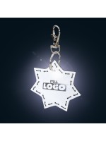 reflective star key ring to personalize