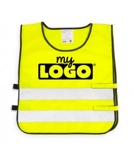 Fluorescent yellow vest to personalize - advertising item for children