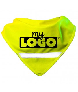 Logo-reflective scarf