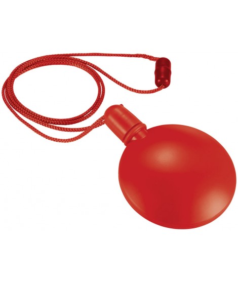 flacon à bulles publicitaire rouge - objet pub bulles de savon
