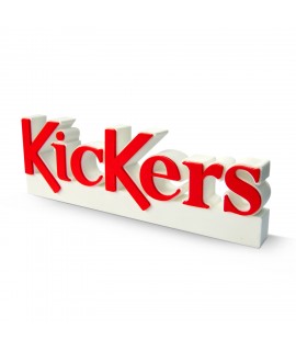 bloc logo en pvc pour la marque Kickers