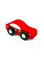 Malette Garage voiture bois rouge pour la marque Speedy
