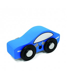 Malette Garage voiture bois bleu pour la marque Speedy