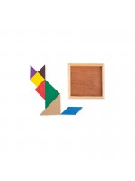 Tangram publicitaire - Puzzle en bois et cadeau promotionnel enfant