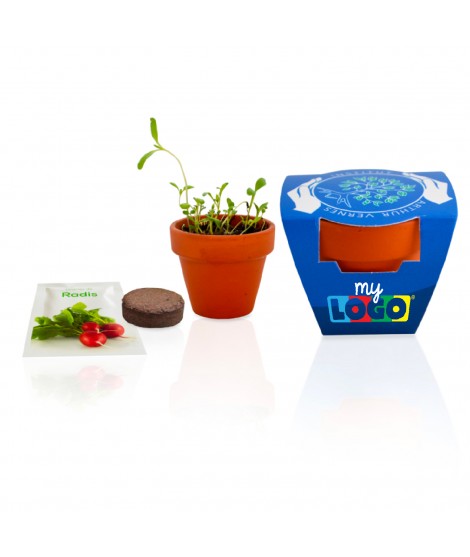 Planting kit to be personalized with logo