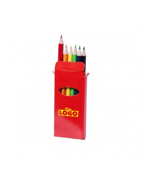 boîte de crayons de couleur personnalisée - objet publicitaire bois