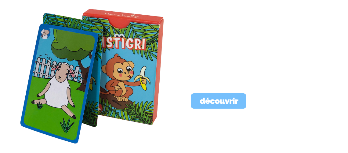 Réalisation client MC : le Mistigri, un jeu de carte personnalisé pour Welcome Family