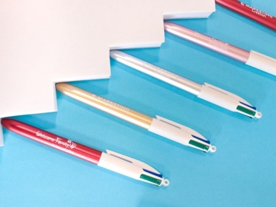 Personalized pens, the 4-color BIC craze